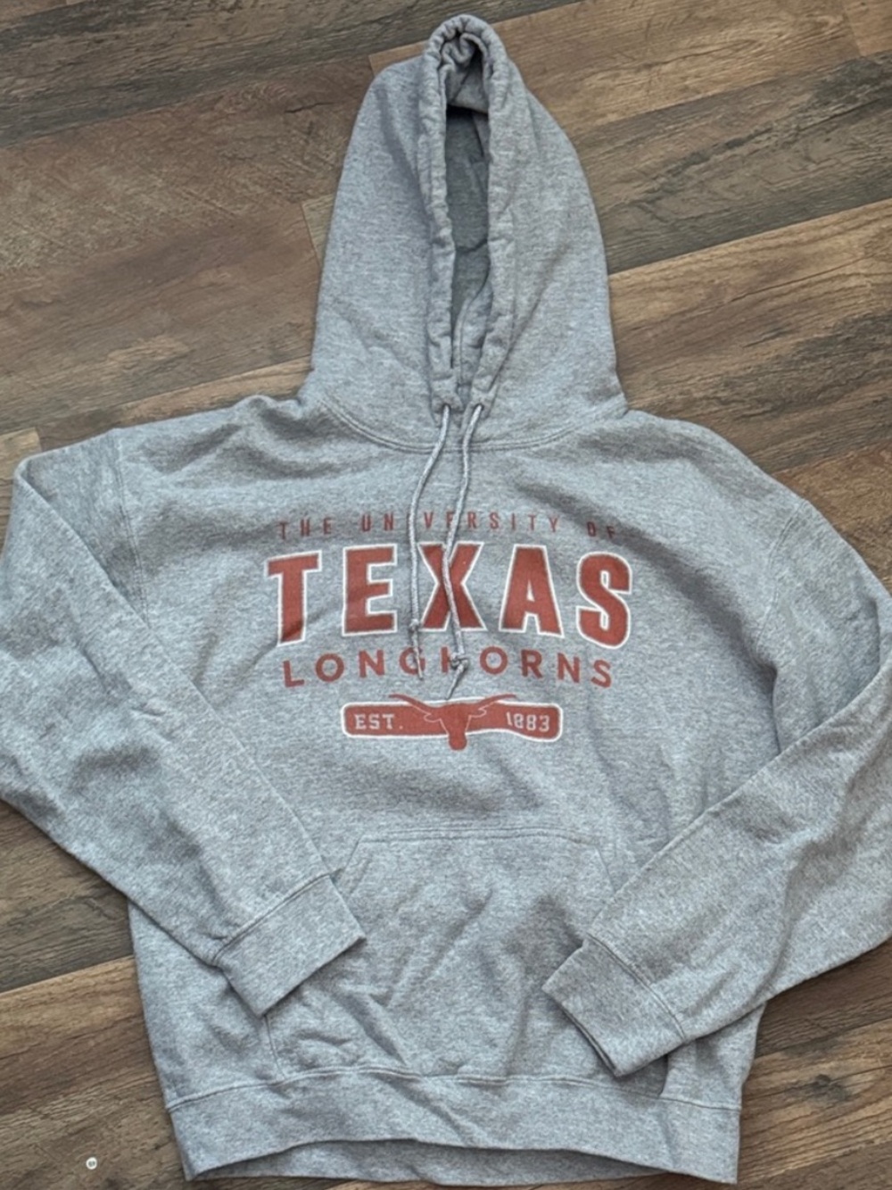 League Gray & Burnt Orange University of Texas Longhorns Hoodie